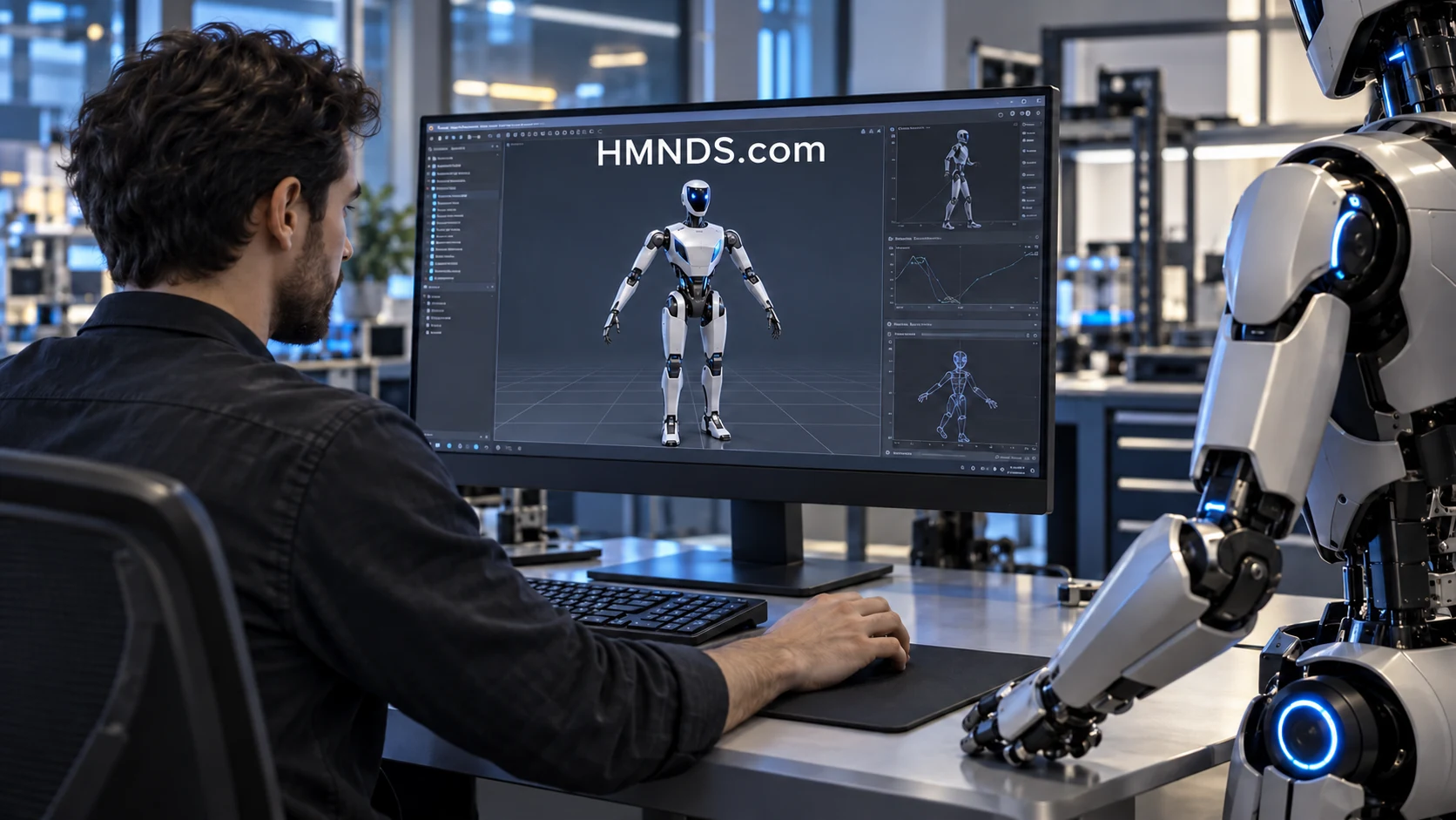 Tools for the people building humanoids: humanoid robotics scene